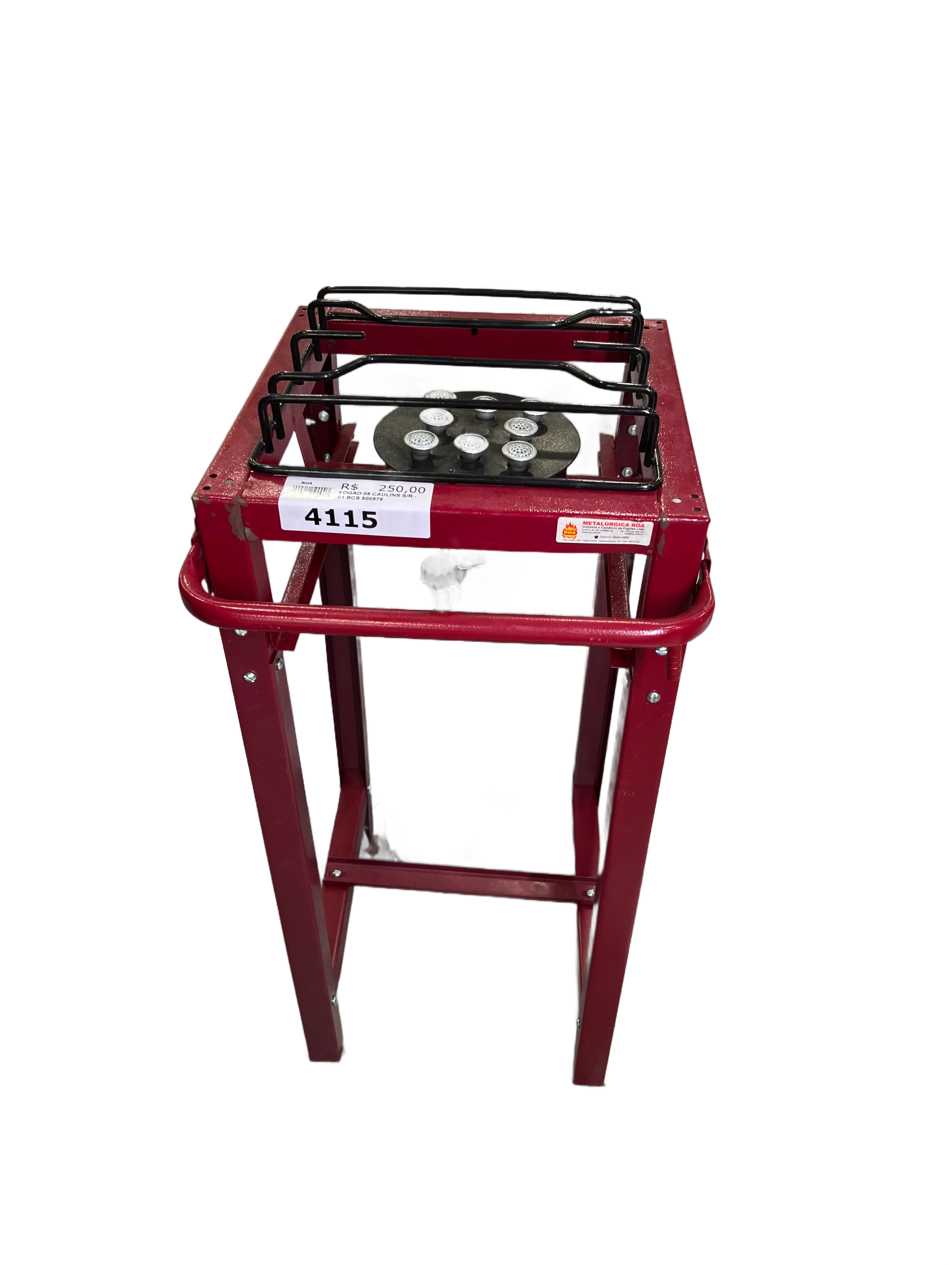 Fogão industrial 1 boca vermelho